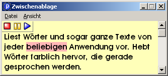 Sprachausgabe