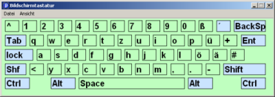 Bildschirmtastatur